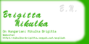 brigitta mikulka business card